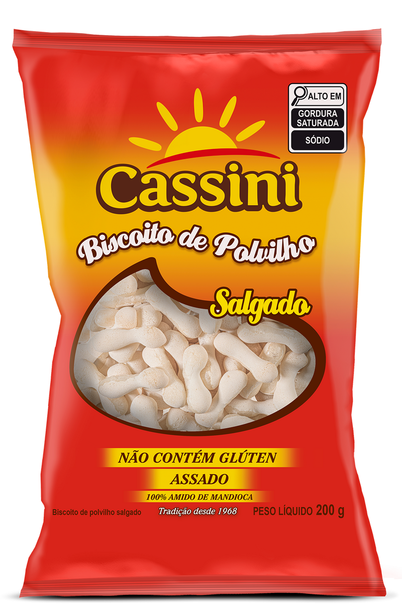 Biscoito Polvilho Salgado Cassini 100 gr