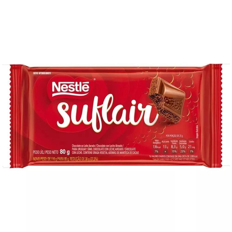 Chocolate Suflair ao Leite 80g Nestlé