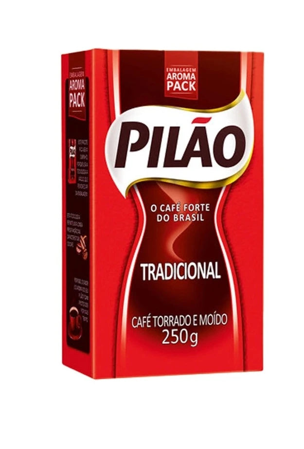 Café Pilão Torrado e Moído Tradicional Vácuo 250g