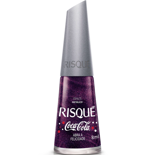 Esmalte Risque BL Coca Cola Abra a Felicidade